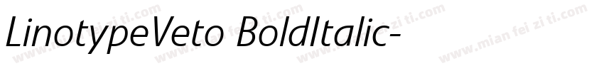 LinotypeVeto BoldItalic字体转换